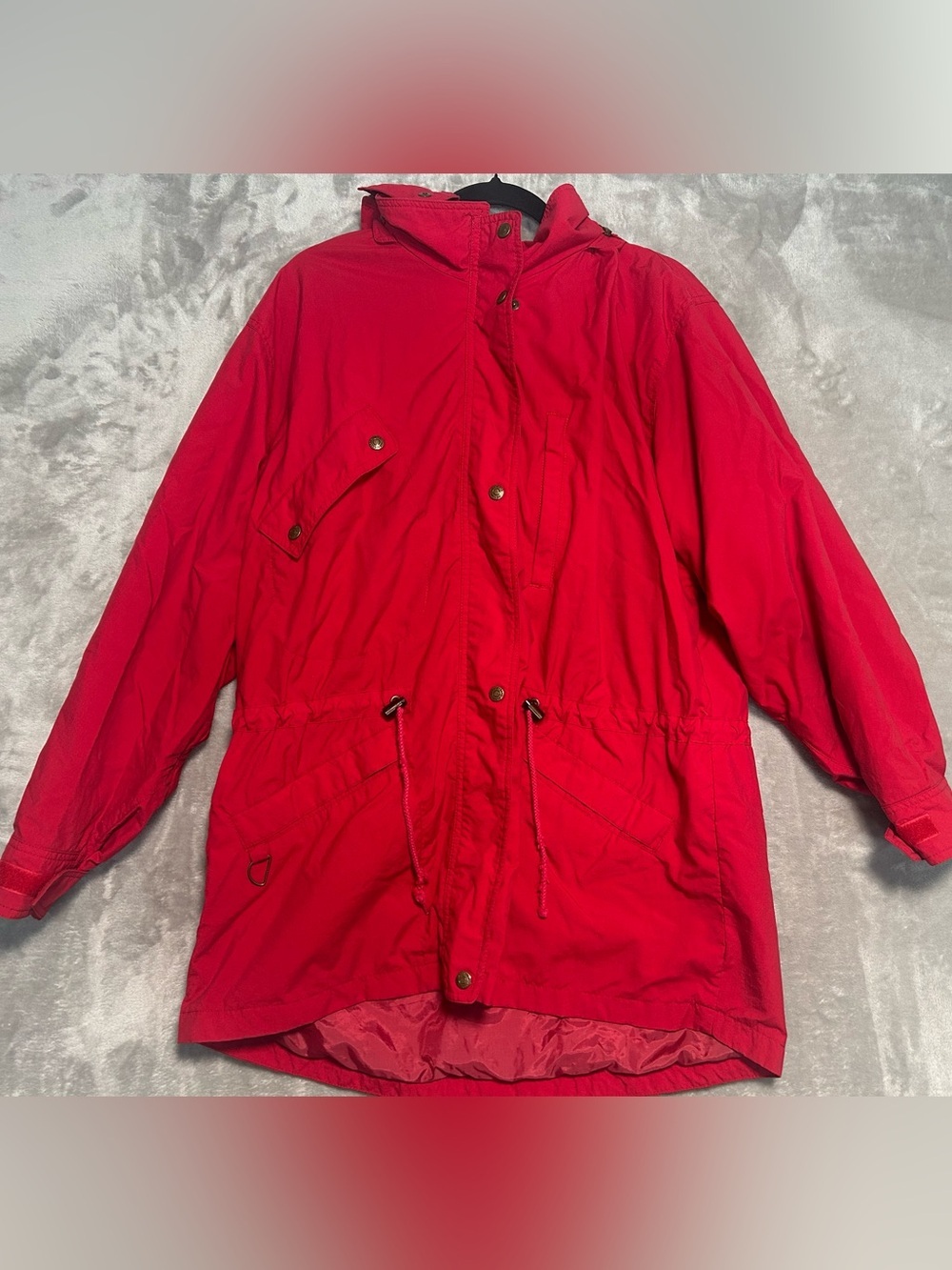 Eddie Bauer VTG Hooded Parka Women’s Large Red